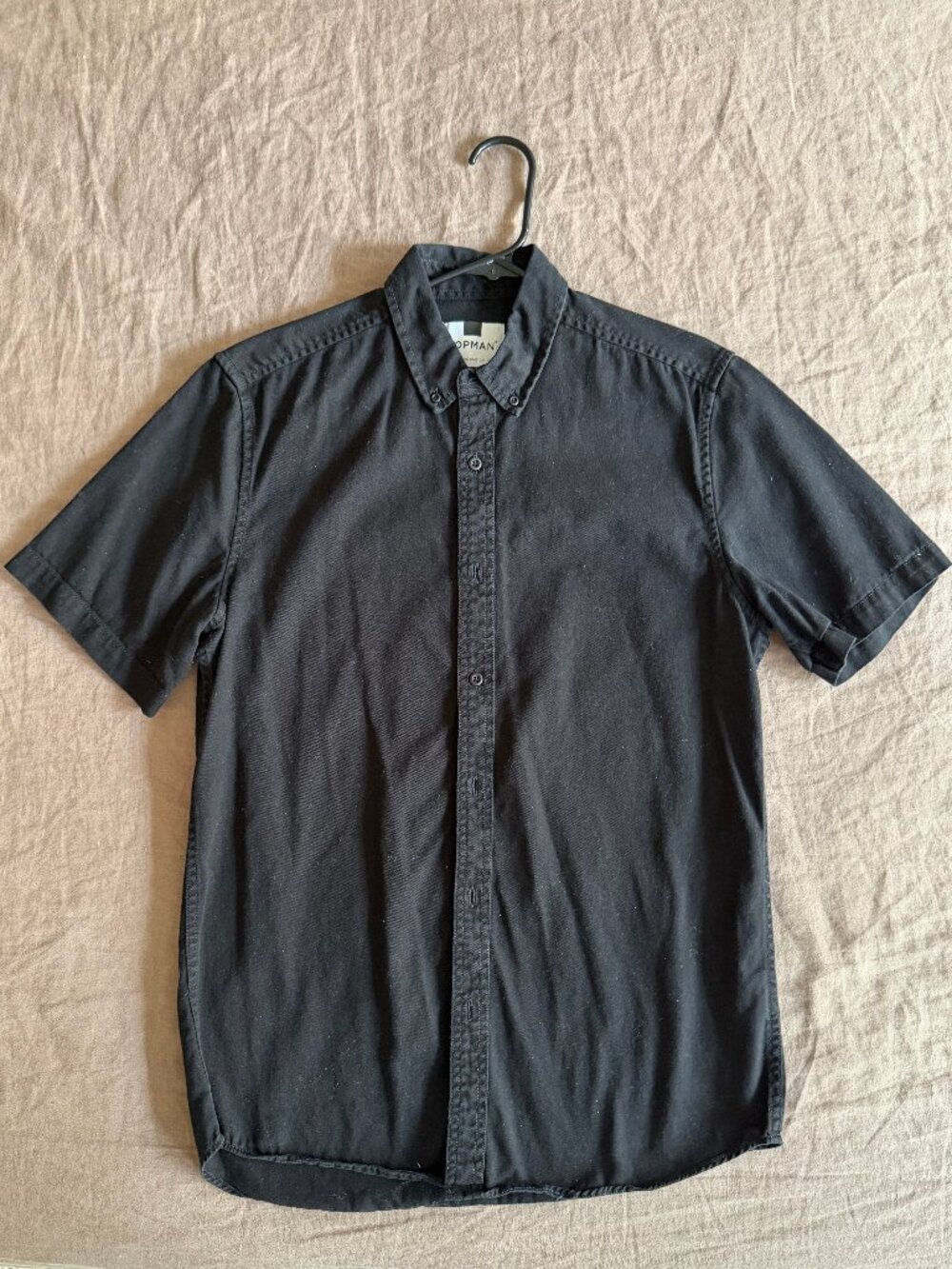 Topman Black - Short Sleeve Shirt (M)